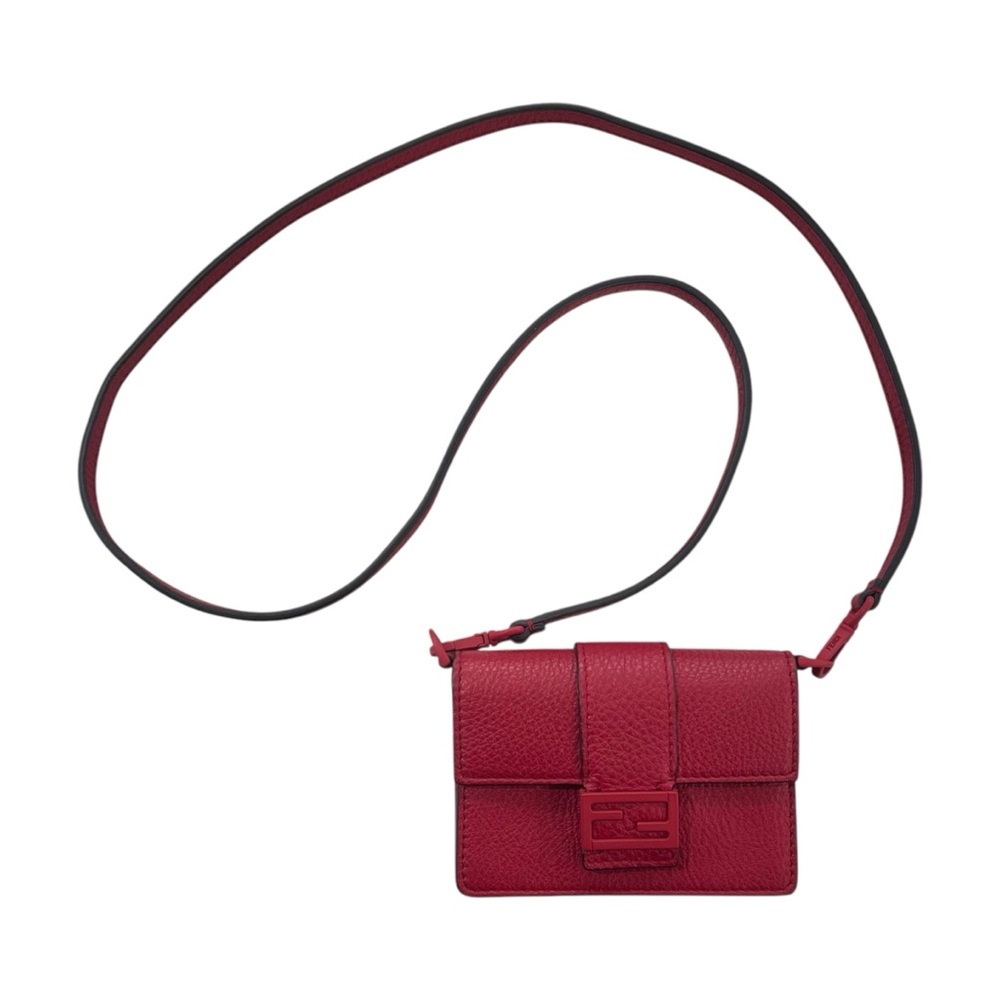 Fendi Micro Flat Baguette Crossbody Wallet Bag - Picture 2 of 12